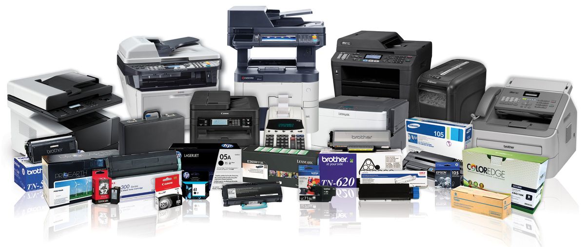 Professional B2B printer procurement banner